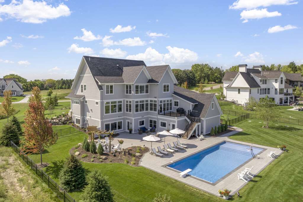 Custom Inground Swimming Pool - Custom One Landscaping