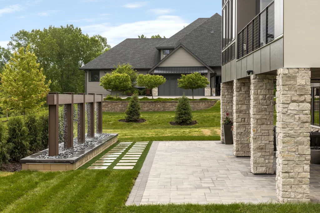 Modern Elegance on Woodlane, Autumn Bluff, Woodbury MN - Backyard Landscaping Hardscape 22