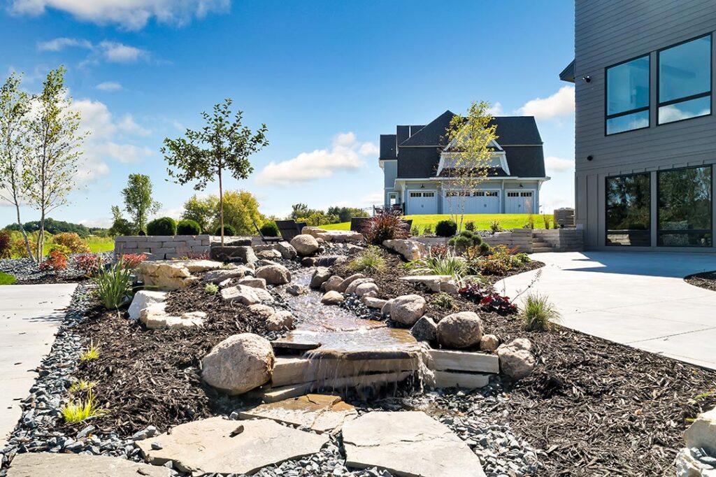 Custom Designed Stream - Landscaping Water Feature Installation